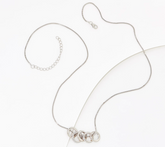 Diamonique 35th Anniversary 5-Ring Sterling Silver Necklace